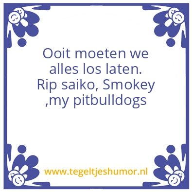 Tegeltje: life goes on
