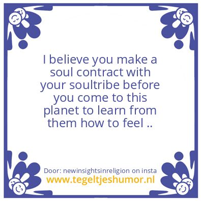 Tegeltje: soultribe