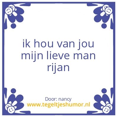 Tegeltje: liefde