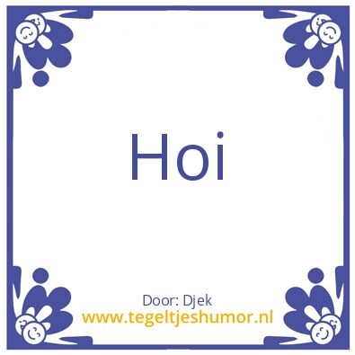 Tegeltje: Djek