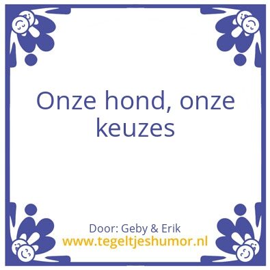 Tegeltje: Honden