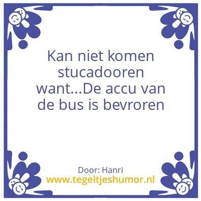 Tegeltje: Tegel