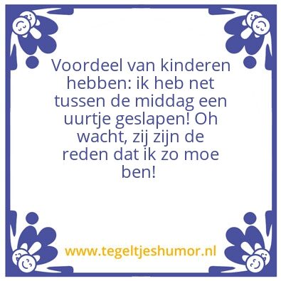 Tegeltje: Kinderen