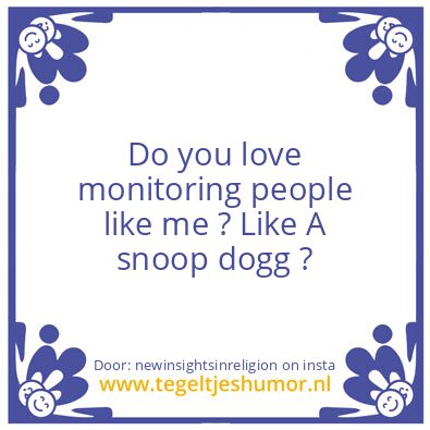 Tegeltje: Do you love your job ?