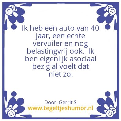 Tegeltje: Ik ben Gerrit