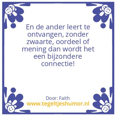Tegeltje: Eerlijk