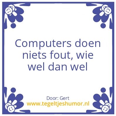 Tegeltje: Comp