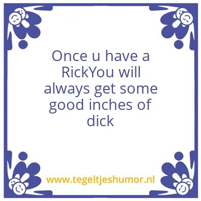 Tegeltje: Rick