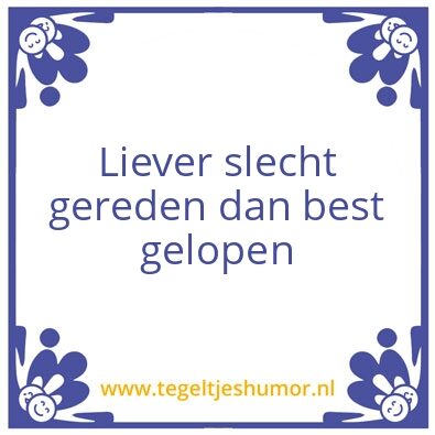 Tegeltje: Liever