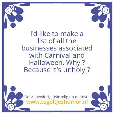 Tegeltje: a list.