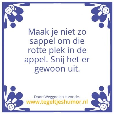 Tegeltje: Sappel.