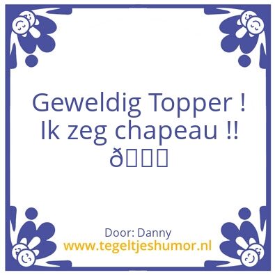 Tegeltje: Tegel