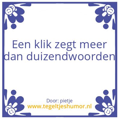 Tegeltje: dg