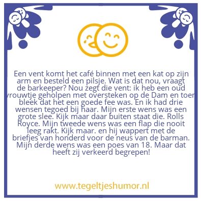 Tegeltje: Foutje, bedankt.