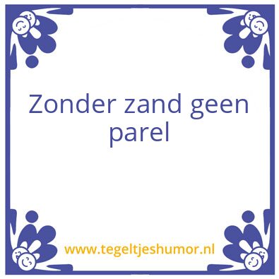 Tegeltje: Parel