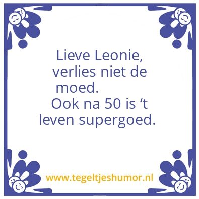 Tegeltje: Tegel