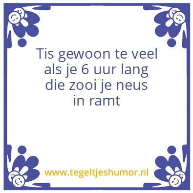 Tegeltje: –