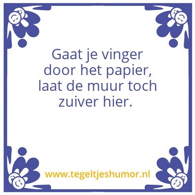Tegeltje: Papier