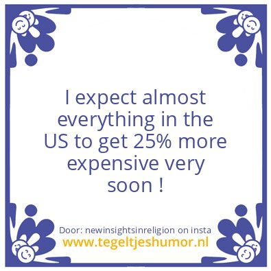 Tegeltje: Tariffs..