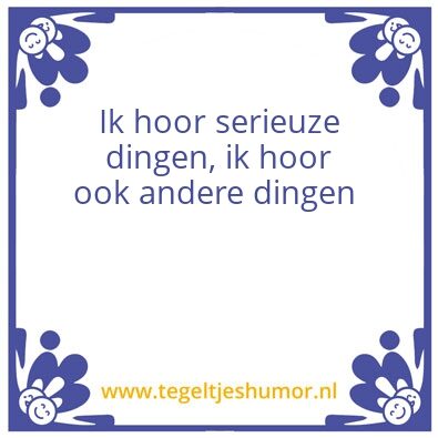Tegeltje: De wetten van Jonkhout