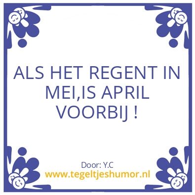 Tegeltje: Ouwe spreuk