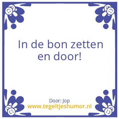Tegeltje: Jop