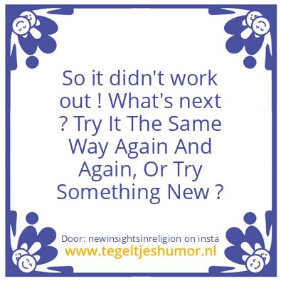 Tegeltje: In the End.