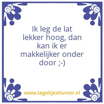 Tegeltje: lat