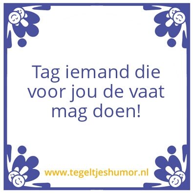 Tegeltje: Vaatwastabletten