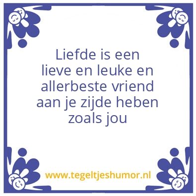 Tegeltje: Liefde is