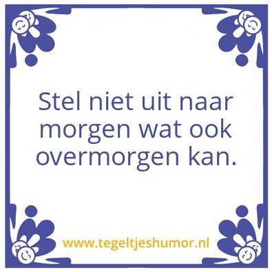 Tegeltje: kek