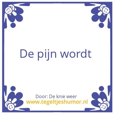 Tegeltje: Ghk