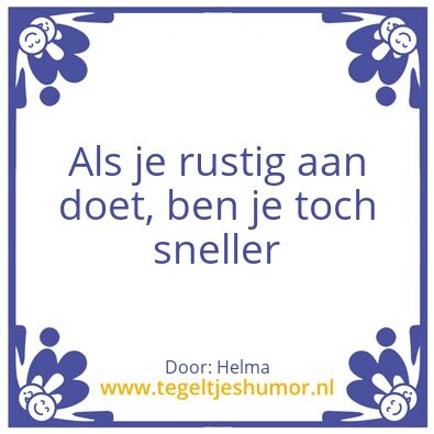 Tegeltje: Tegeltje