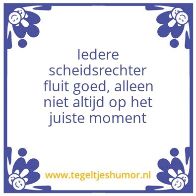 Tegeltje: Scheidsrechters
