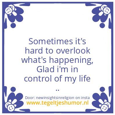 Tegeltje: To turn things around !