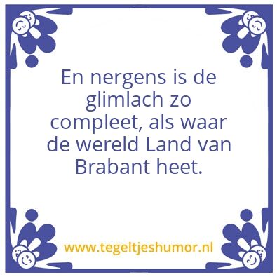 Tegeltje: brabant