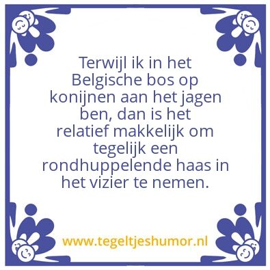 Tegeltje: Johan’s Quote