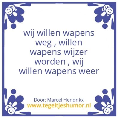 Tegeltje: echt waar