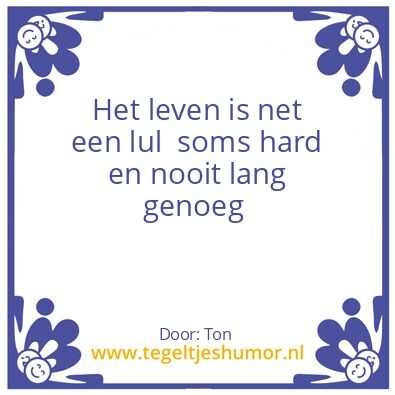 Tegeltje: De kleine waarheid