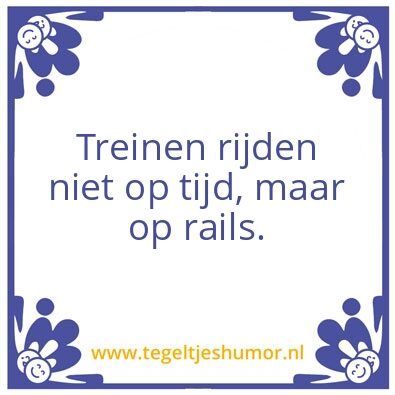 Tegeltje: Treinen