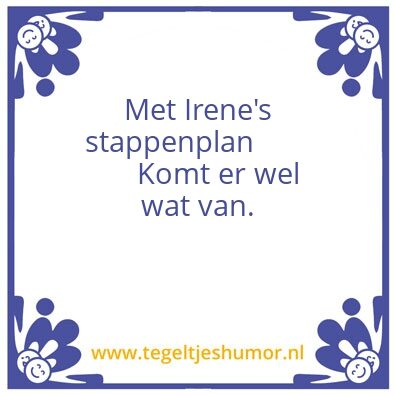 Tegeltje: Stappenplan
