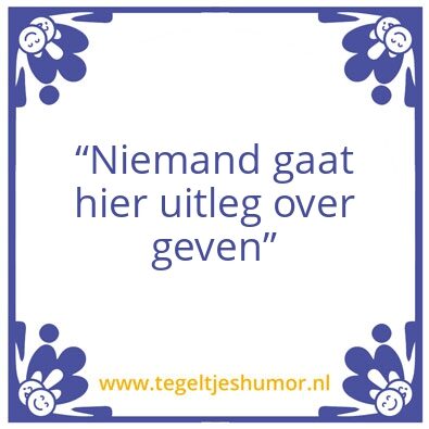 Tegeltje: A