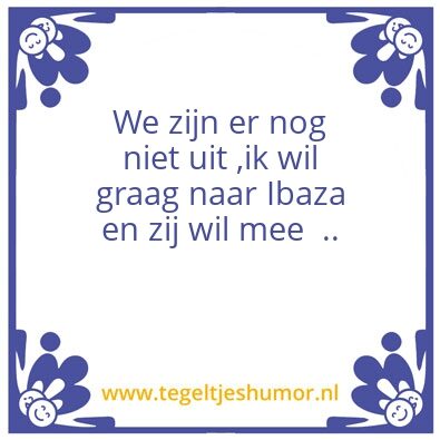 Tegeltje: Vakantie 2020