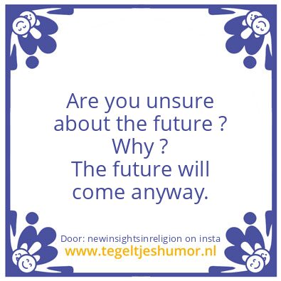 Tegeltje: we live for eternity