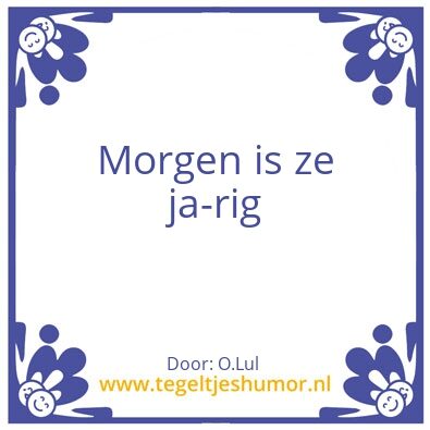 Tegeltje: Verjaardag Jenny