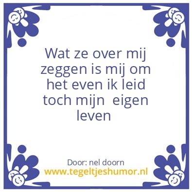 Tegeltje: spreuk
