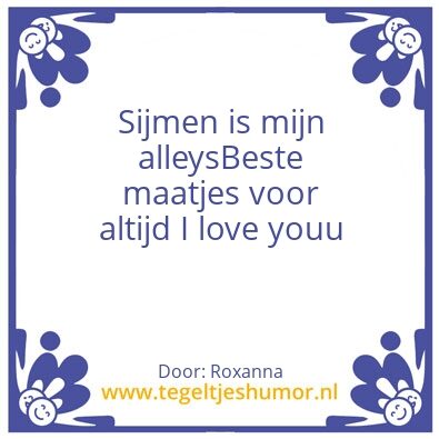 Tegeltje: Sijmen