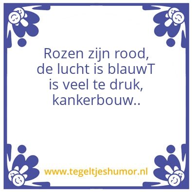 Tegeltje: Bouw