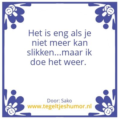 Tegeltje: S
