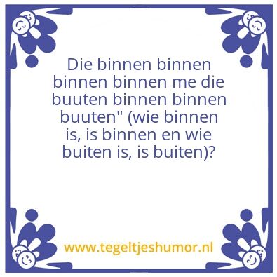 Tegeltje: Twee
